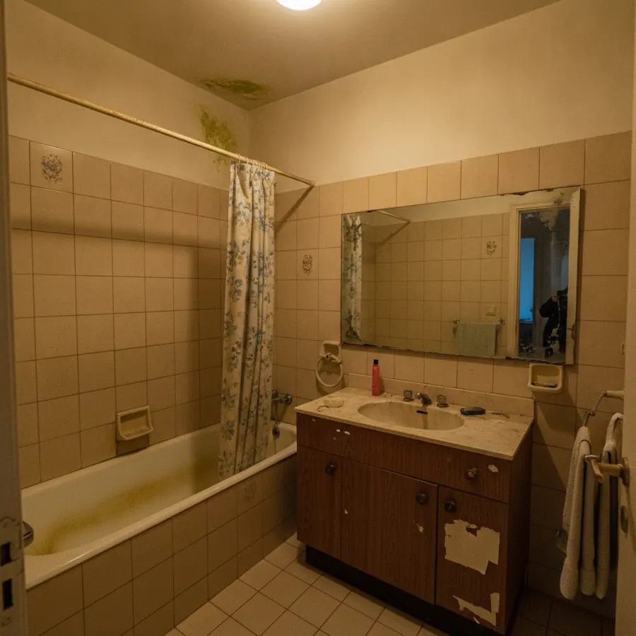Reforma de baño completa — antes