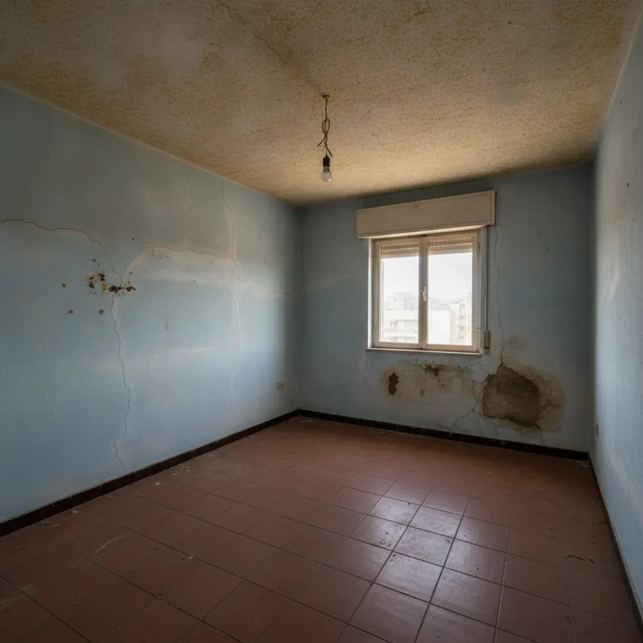 Dormitorio con pladur — antes